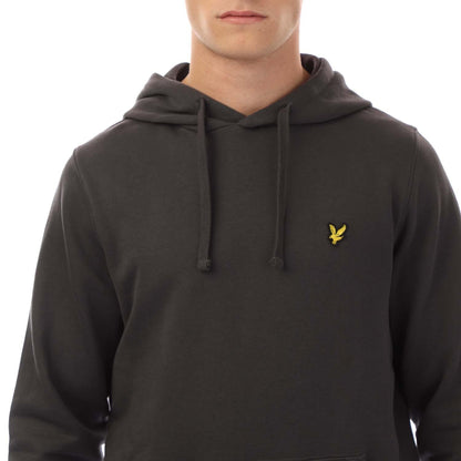 Gunmetal - Side - Lyle & Scott Mens Football World Hoodie
