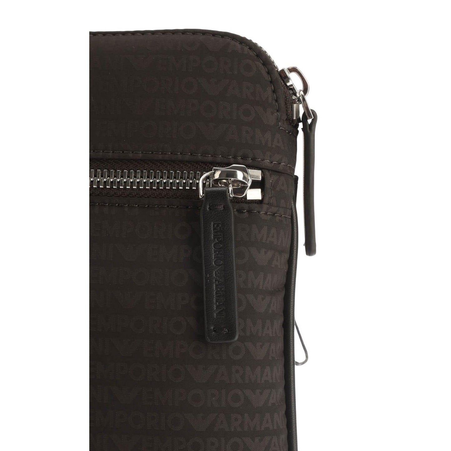 Black - Lifestyle - Emporio Armani Logo Jacquard All-Over Print Shoulder Bag