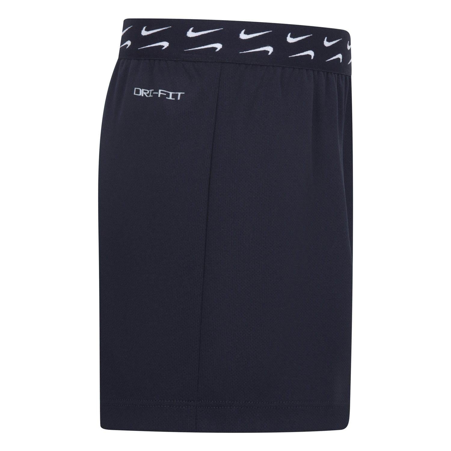 Black - Side - Nike Girls Dri-FIT Trophy Shorts