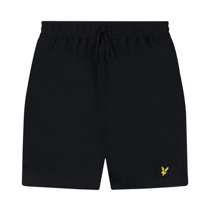 Black - Front - Lyle & Scott Boys Logo Swim Shorts