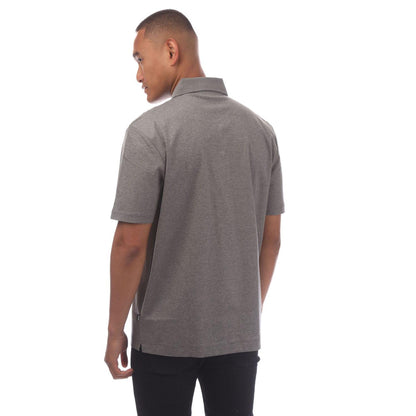 Grey - Back - Boss Mens C-Parris Monogram Polo Shirt