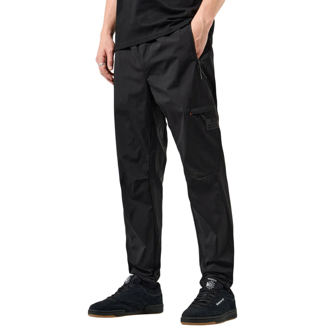 Black - Pack Shot - Weekend Offender Mens Guerrero Technical Jogging Bottoms
