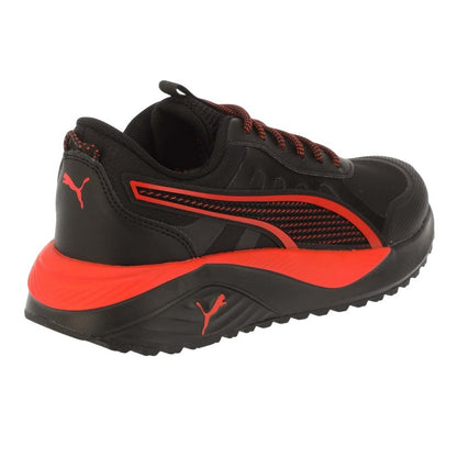 Black-Red - Back - Puma Childrens-Kids Excursion Trainers