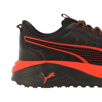 Black-Red - Lifestyle - Puma Childrens-Kids Excursion Trainers