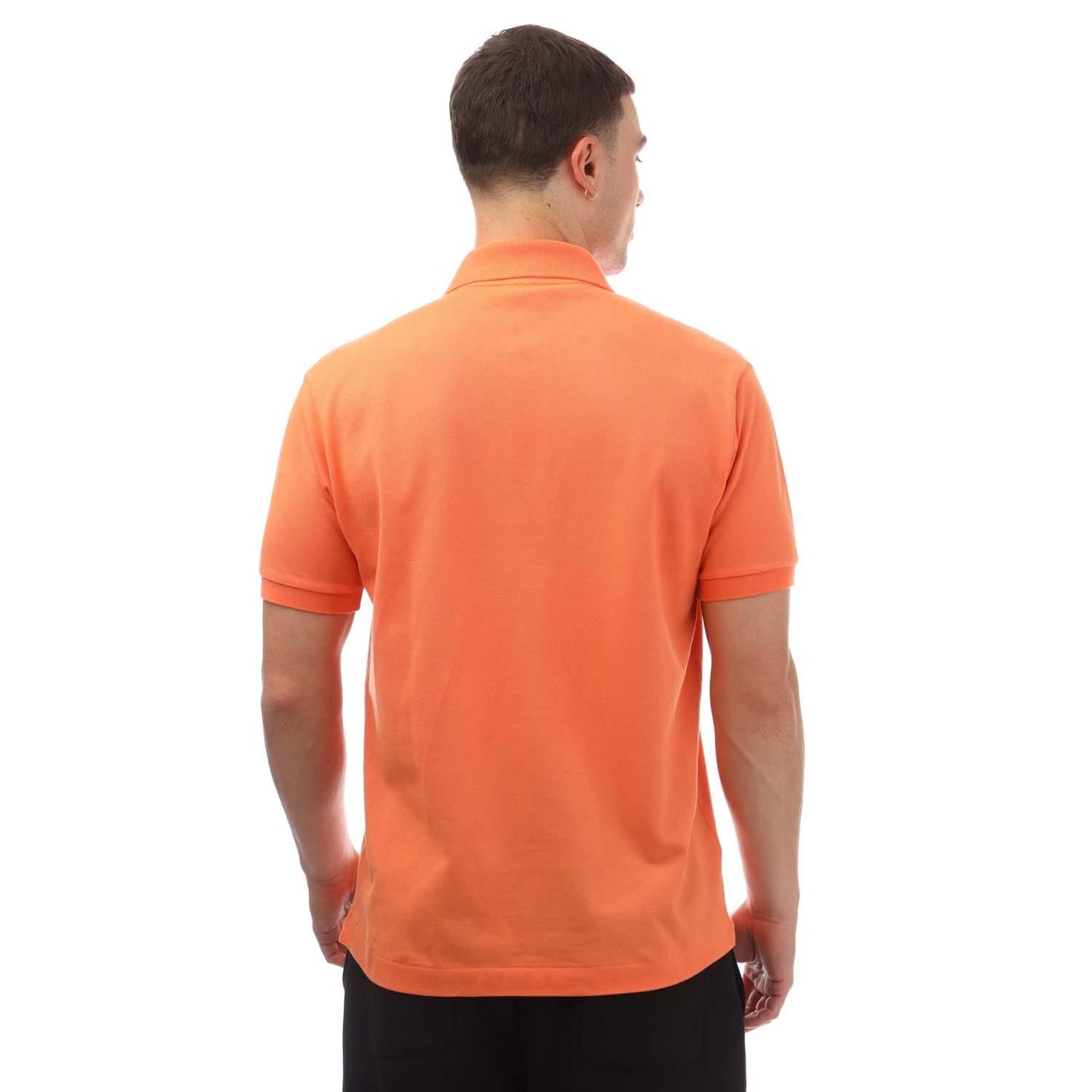 Orange - Back - Lacoste Mens L.12.12 Original Pique Classic Polo Shirt