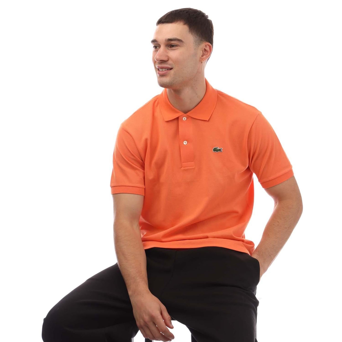 Orange - Lifestyle - Lacoste Mens L.12.12 Original Pique Classic Polo Shirt