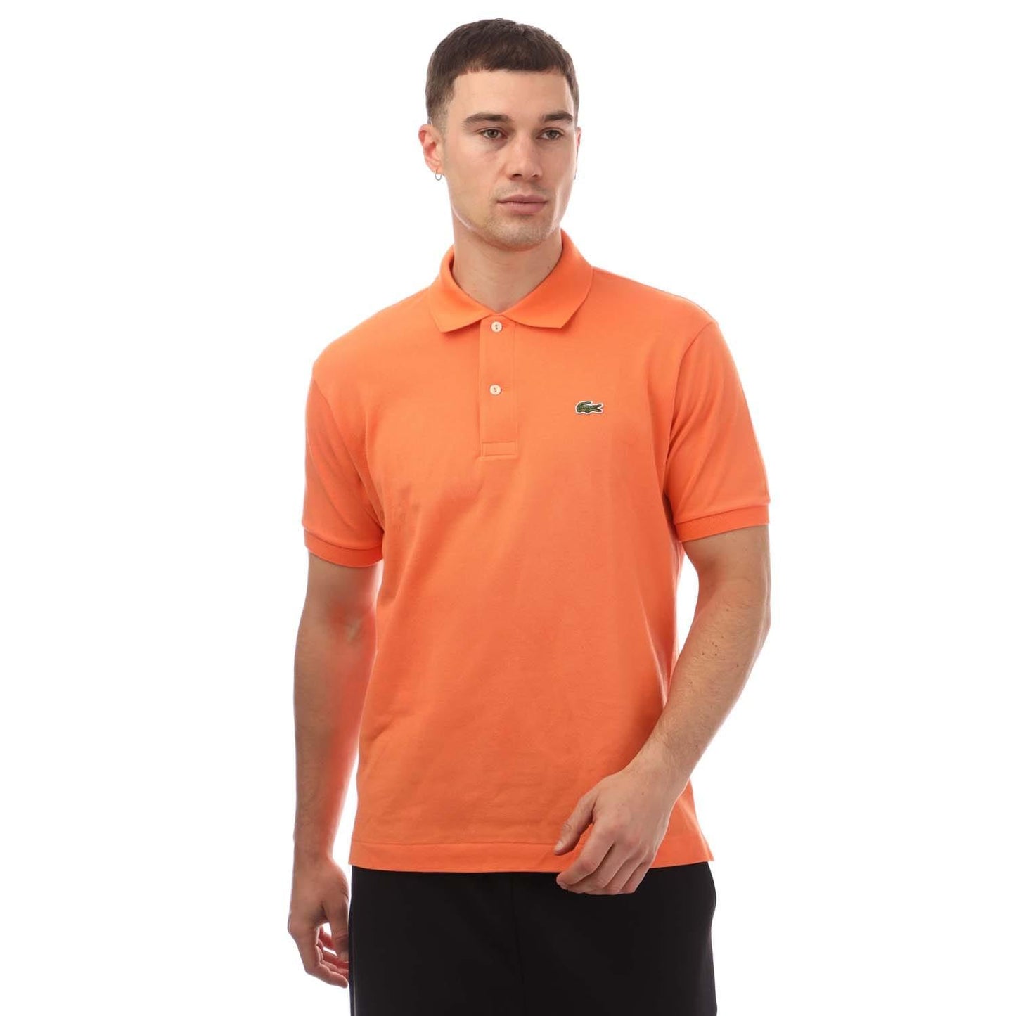 Orange - Front - Lacoste Mens L.12.12 Original Pique Classic Polo Shirt