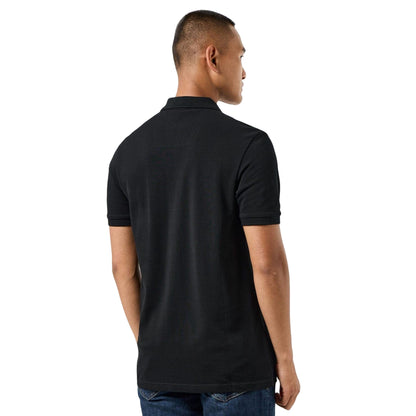 Black - Back - Weekend Offender Mens Spence Checked Polo Shirt