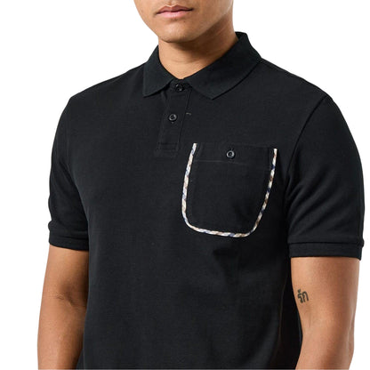 Black - Lifestyle - Weekend Offender Mens Spence Checked Polo Shirt