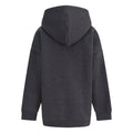 Grey - Back - Blank Essentials Childrens-Kids Fleece Pull Over Hoodie