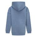 Blue - Back - Blank Essentials Childrens-Kids Fleece Pull Over Hoodie