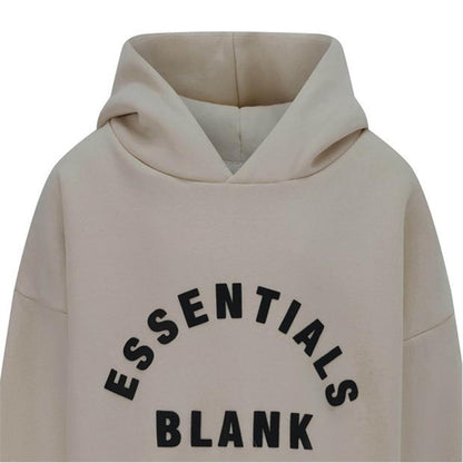Camel - Side - Blank Essentials Childrens-Kids Fleece Pull Over Hoodie