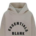 Camel - Side - Blank Essentials Childrens-Kids Fleece Pull Over Hoodie