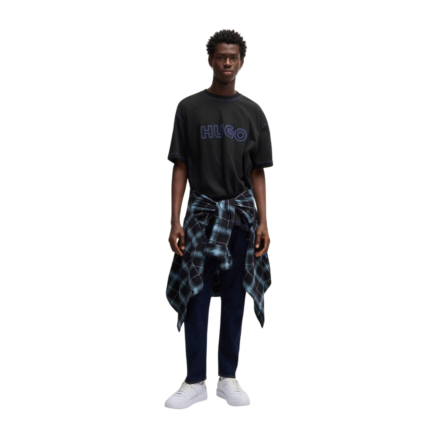 Black - Pack Shot - Hugo Mens Nitlogo T-Shirt