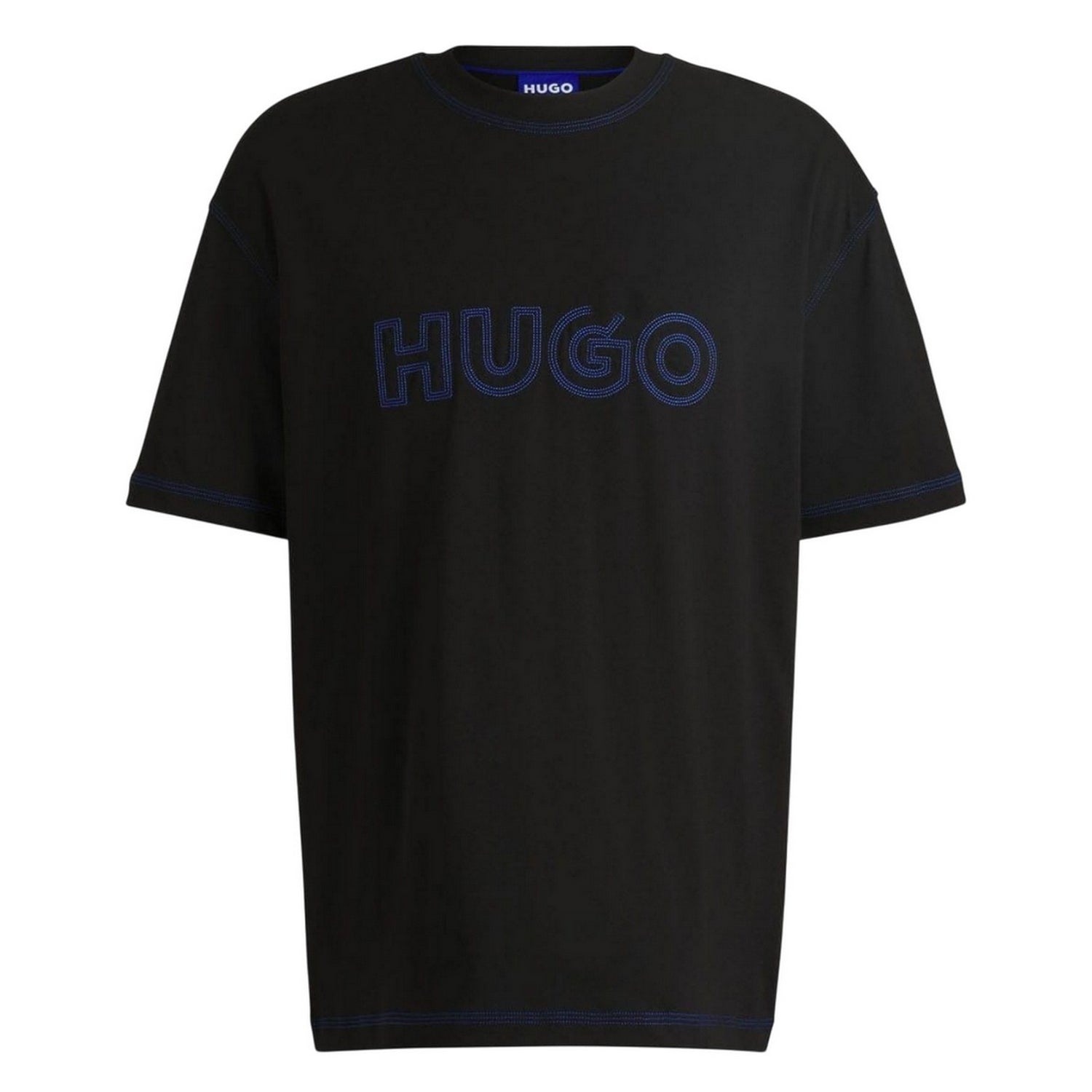 Black - Front - Hugo Mens Nitlogo T-Shirt