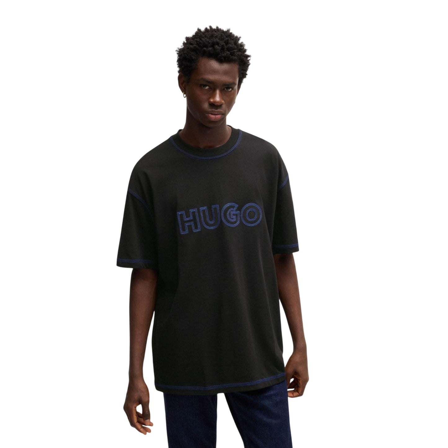 Black - Lifestyle - Hugo Mens Nitlogo T-Shirt