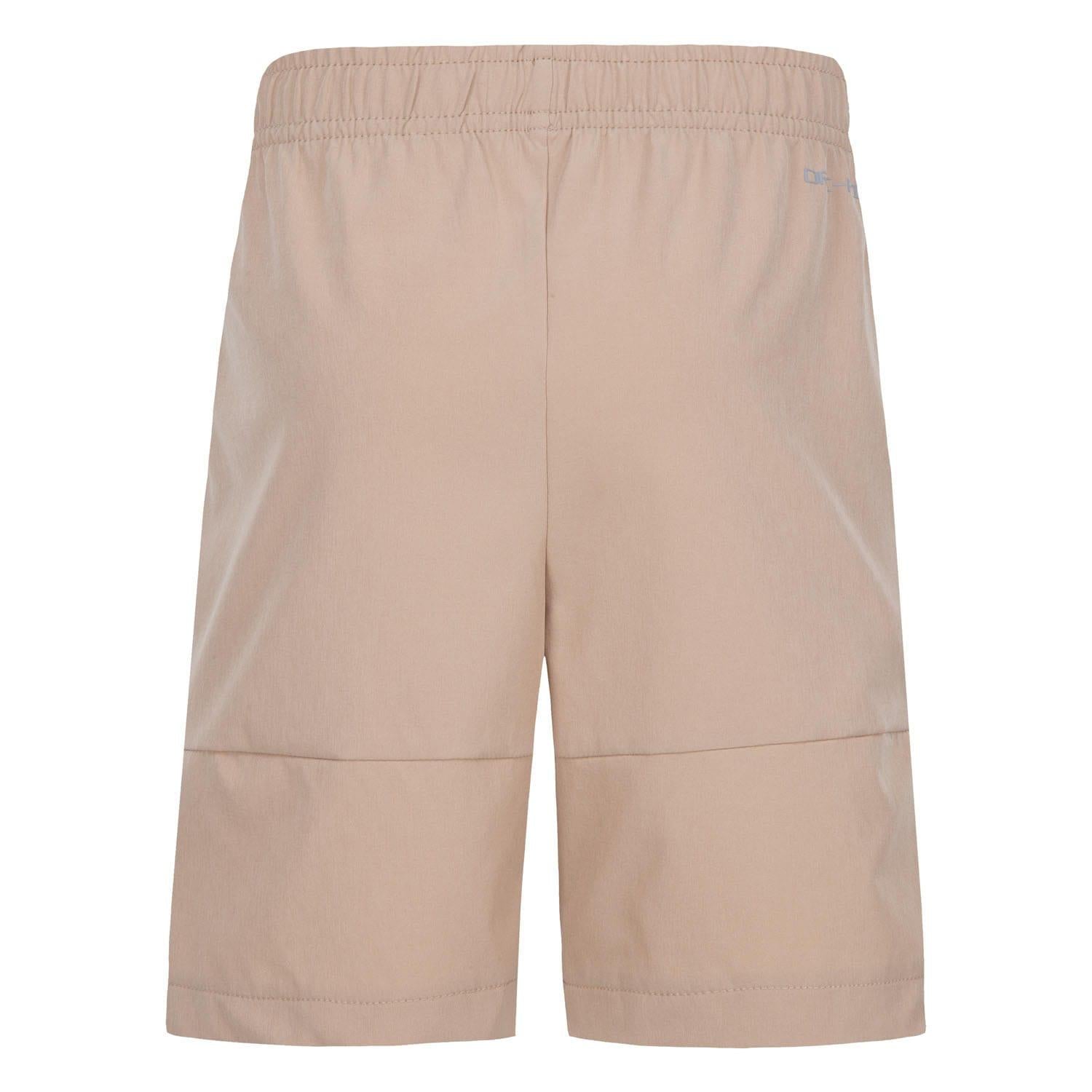 Beige - Back - Nike Childrens-Kids Hazy Rays Woven Shorts