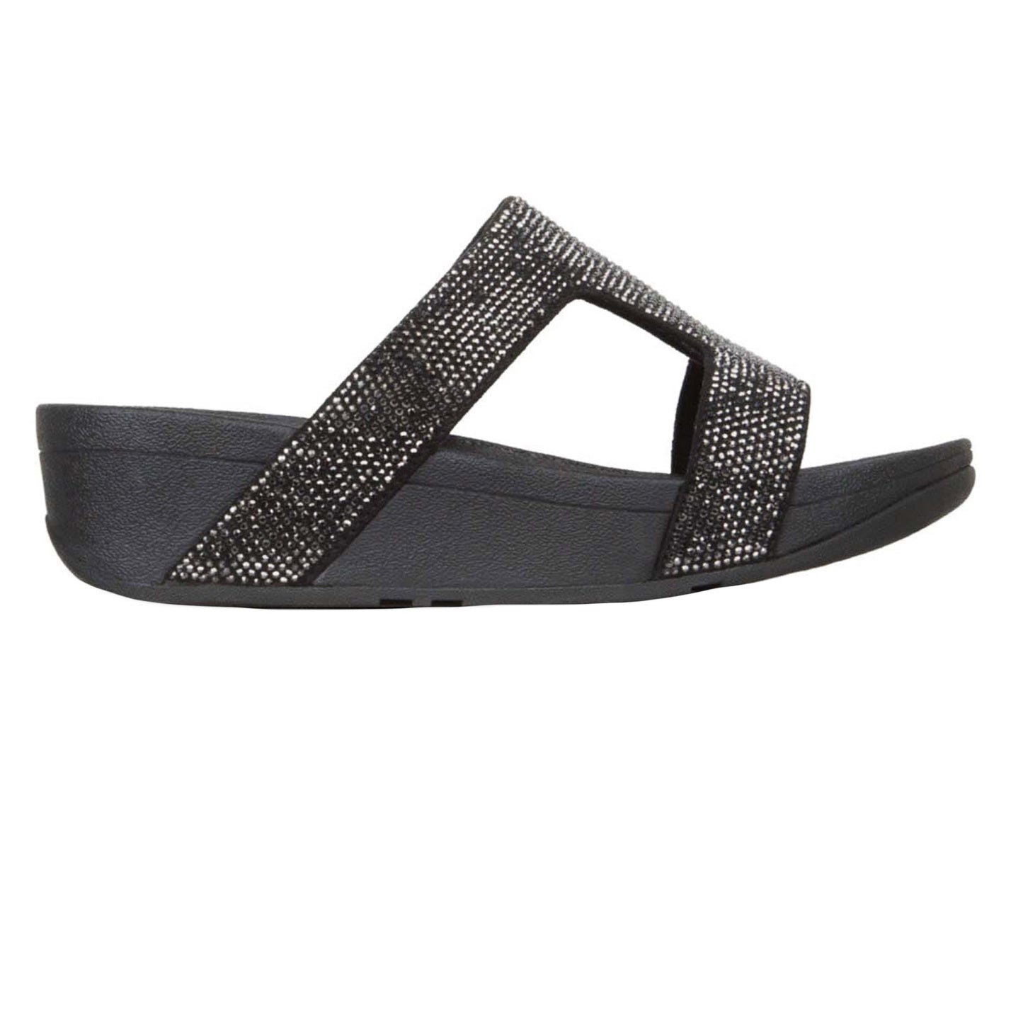 Black - Side - Fit Flop Womens-Ladies Marli Sliders