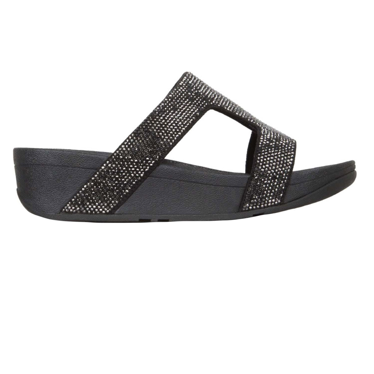 Black - Side - Fit Flop Womens-Ladies Marli Sliders