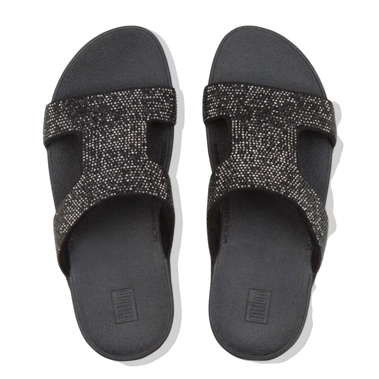 Black - Side - Fit Flop Womens-Ladies Marli Sliders