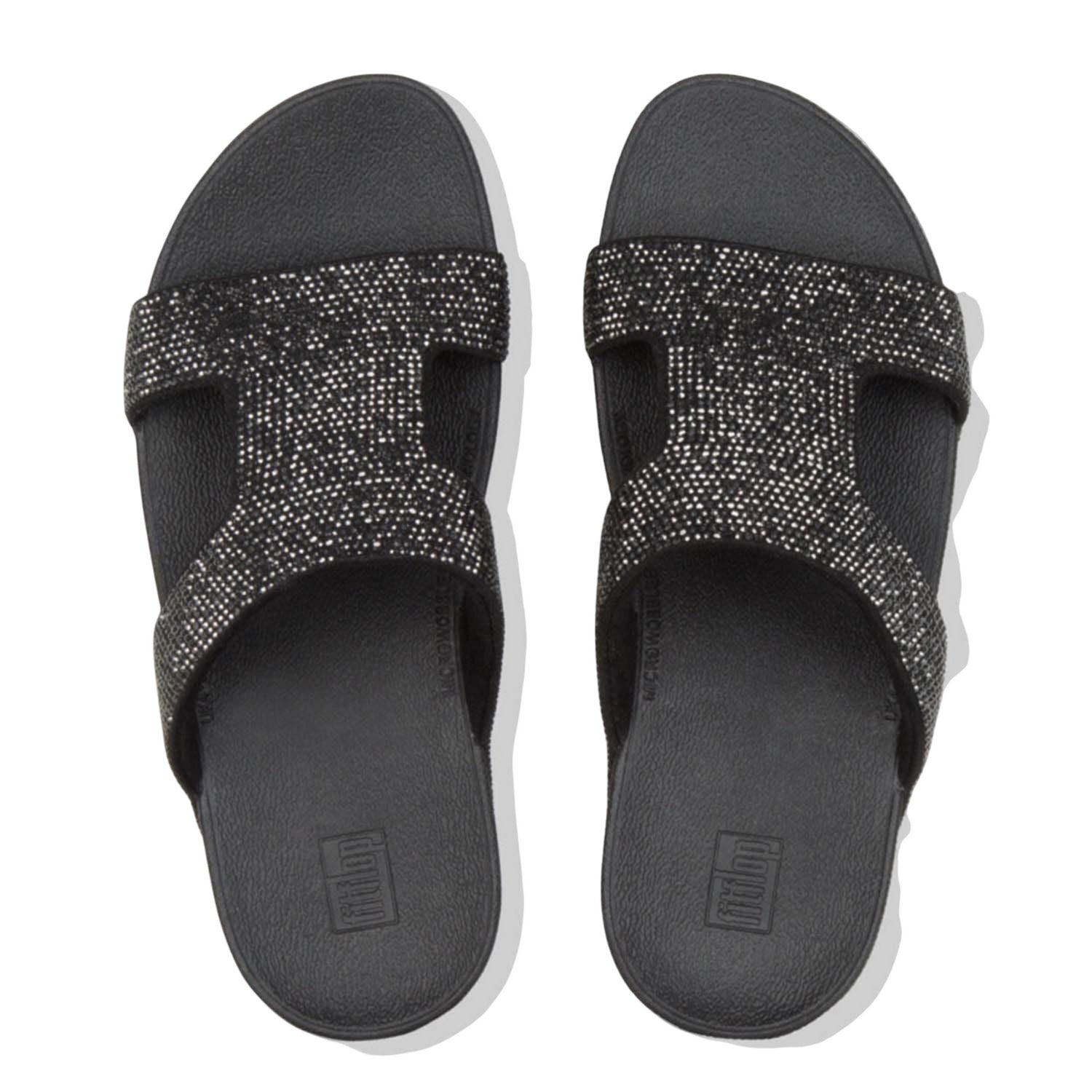 Black - Side - Fit Flop Womens-Ladies Marli Sliders