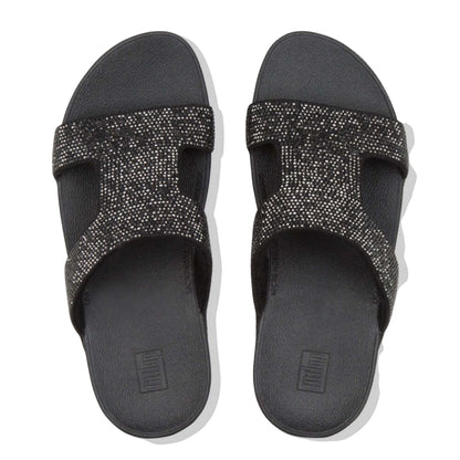 Black - Side - Fit Flop Womens-Ladies Marli Sliders
