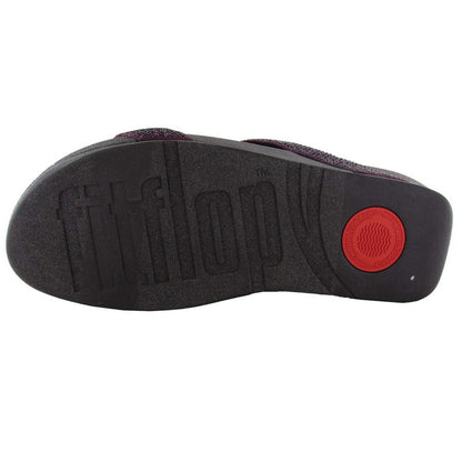 Black - Pack Shot - Fit Flop Womens-Ladies Marli Sliders