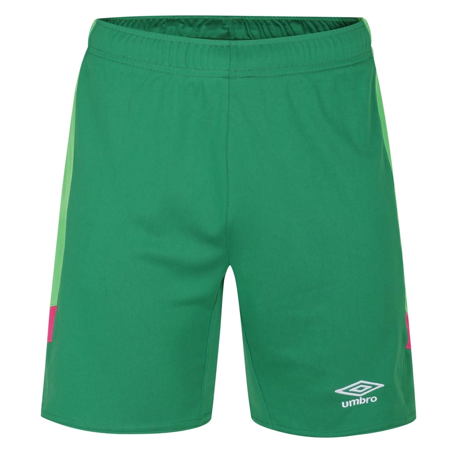 Green - Front - Umbro Childrens-Kids Goalkeeper Shorts