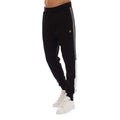 Black - Front - Lyle & Scott Mens Fleece Colour Block Stitched Fly Detail Jogging Bottoms