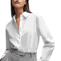 White - Side - Boss Womens-Ladies Naomi X Cotton Bodysuit