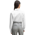 White - Back - Boss Womens-Ladies Naomi X Cotton Bodysuit