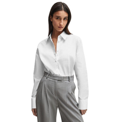 White - Lifestyle - Boss Womens-Ladies Naomi X Cotton Bodysuit
