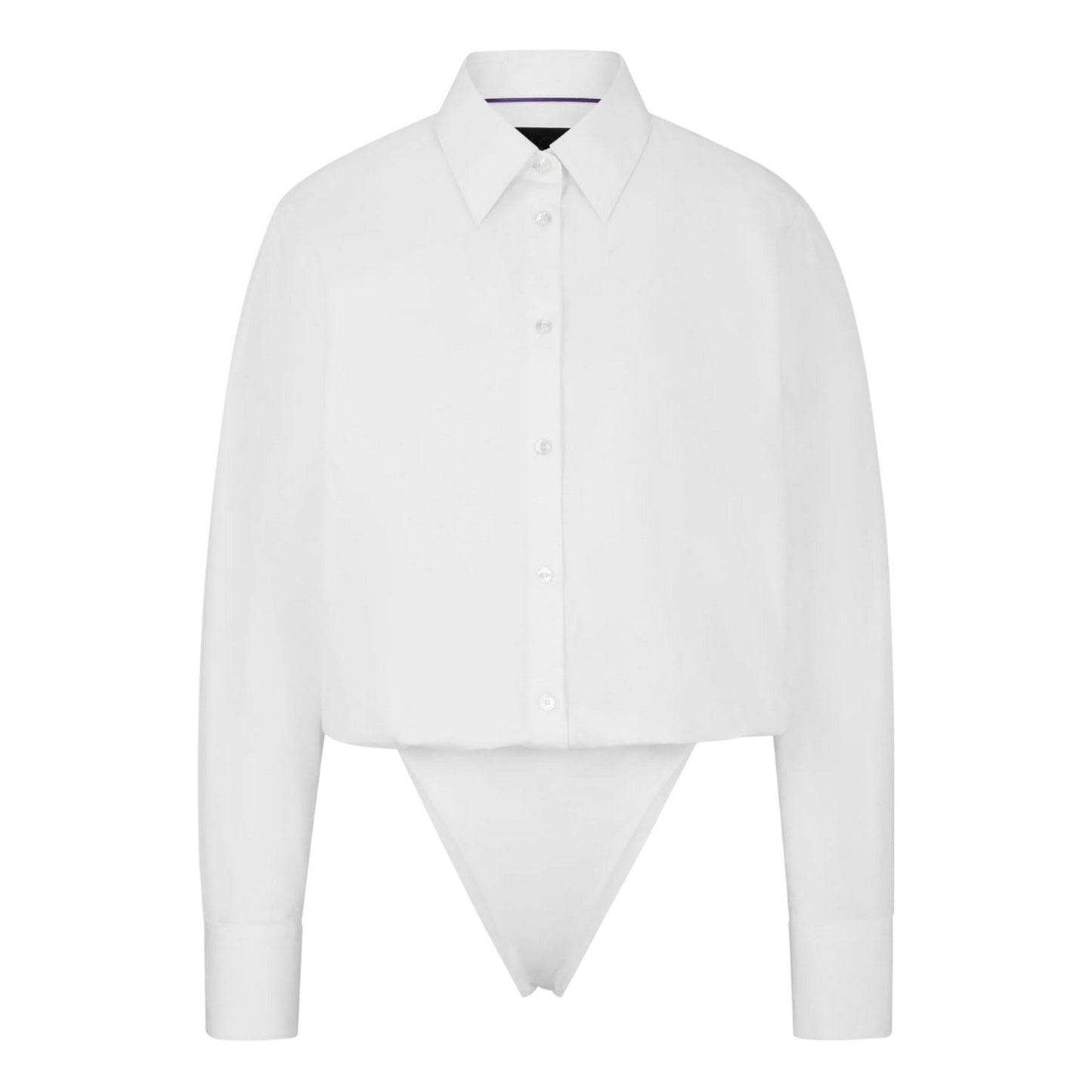 White - Front - Boss Womens-Ladies Naomi X Cotton Bodysuit