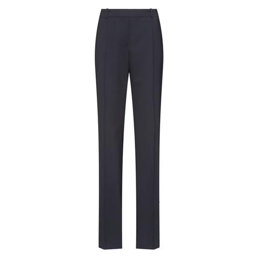 Dark Blue - Front - Hugo Womens-Ladies The Regular Trousers