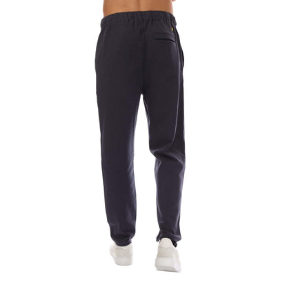 Navy - Back - Lyle & Scott Mens Hybrid Interlocking Jogging Bottoms