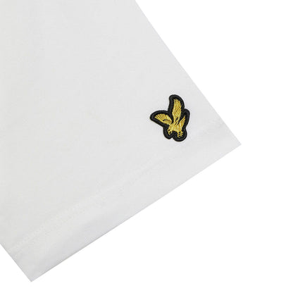 White - Side - Lyle & Scott Childrens-Kids Embroidered T-Shirt