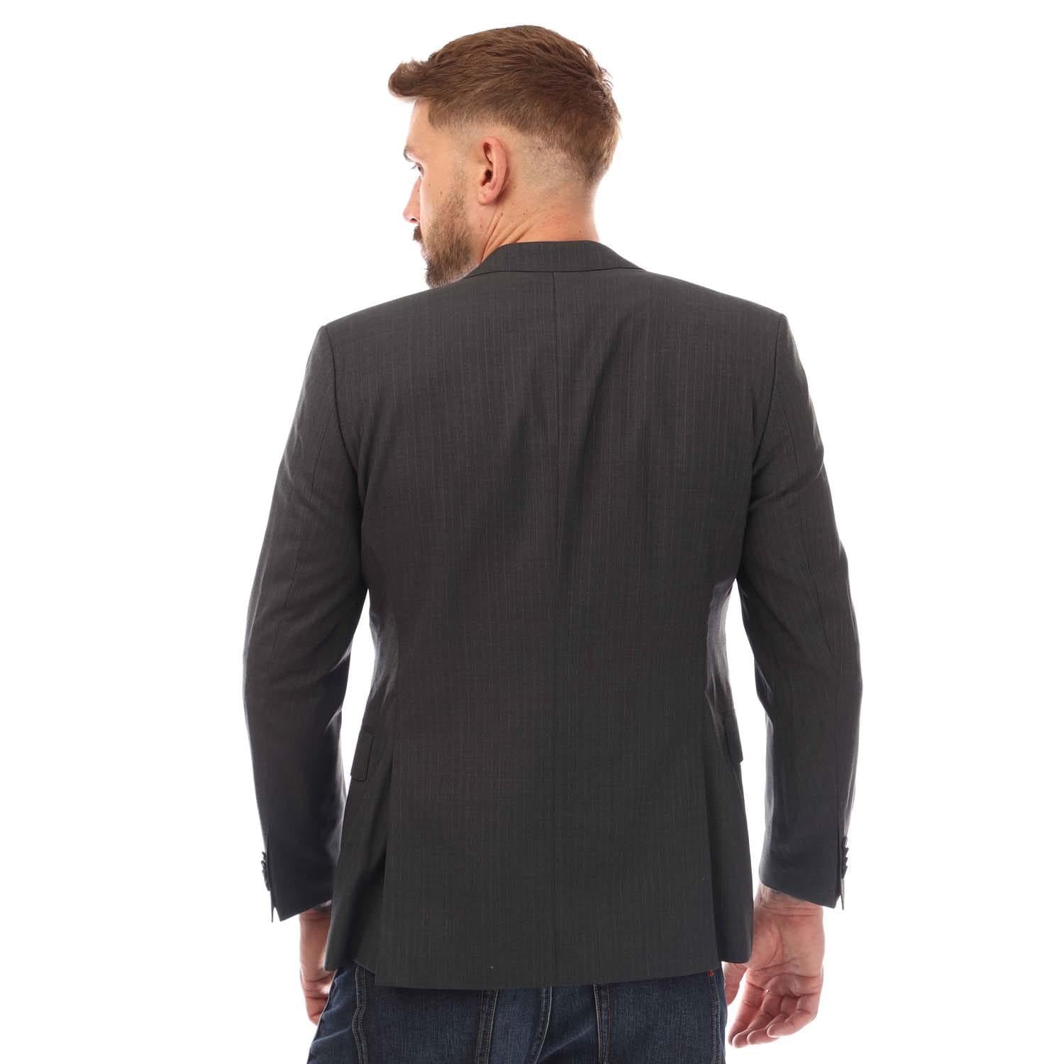 Grey - Back - Boss Mens Jeckson Blazer