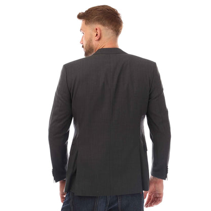 Grey - Back - Boss Mens Jeckson Blazer