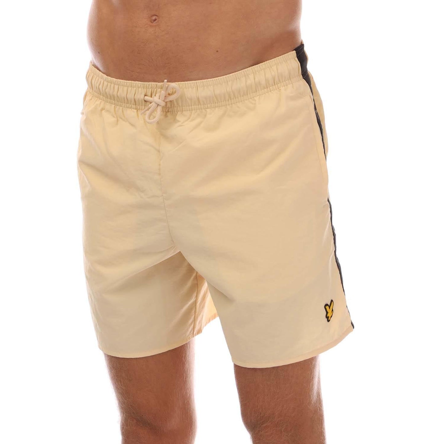 Sand - Front - Lyle & Scott Mens Branded Sports Swim Shorts