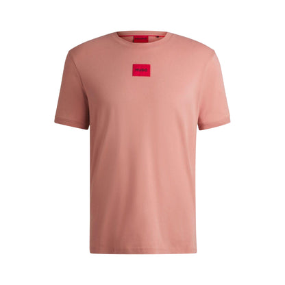 Pink - Front - Hugo Mens Diragolino T-Shirt