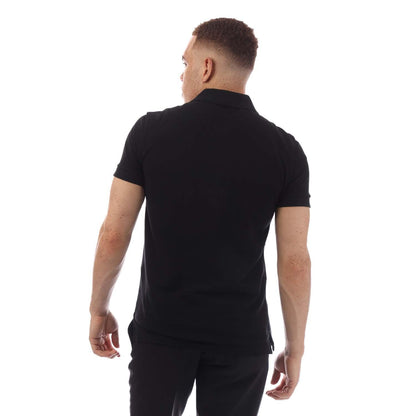 Black - Back - Tom Ford Mens Pique Tennis Polo Shirt