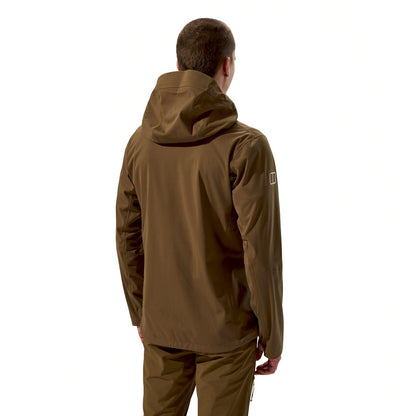Brown - Back - Berghaus Mens Ridge-Roamer Soft Shell Jacket