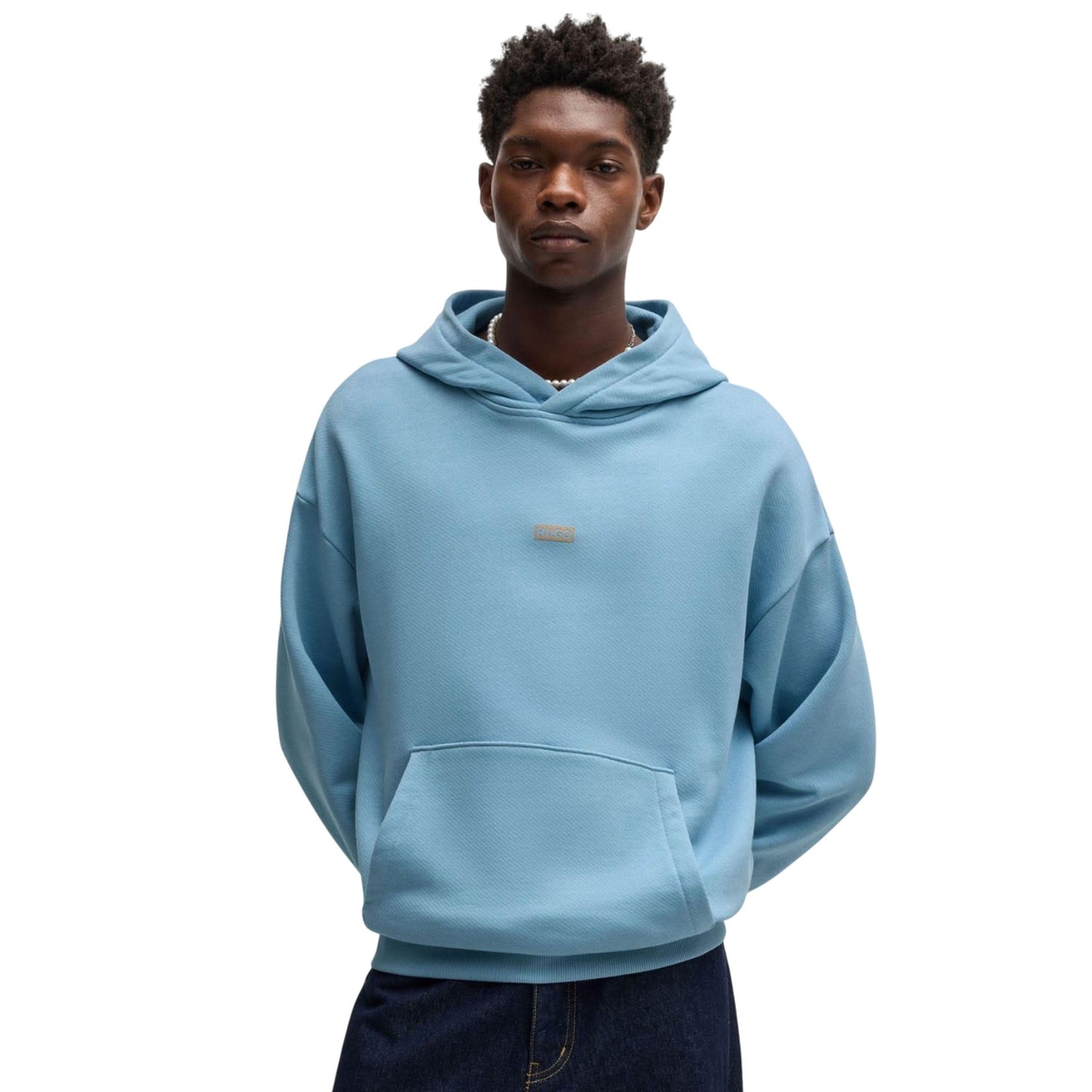 Blue - Lifestyle - Hugo Mens Nazardo Hoodie