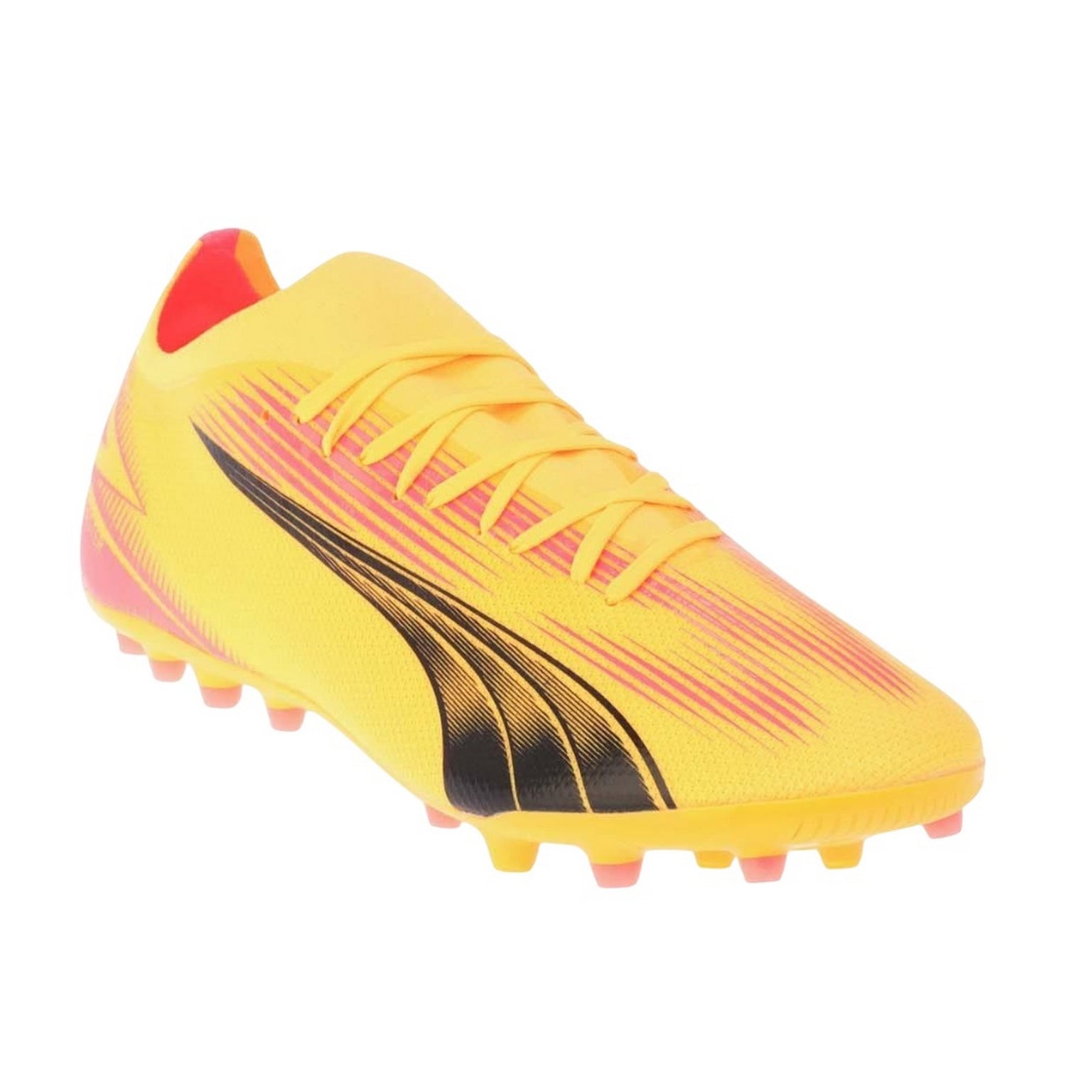 Yellow - Front - Puma Mens Ultra Match Firm Ground Football Boots