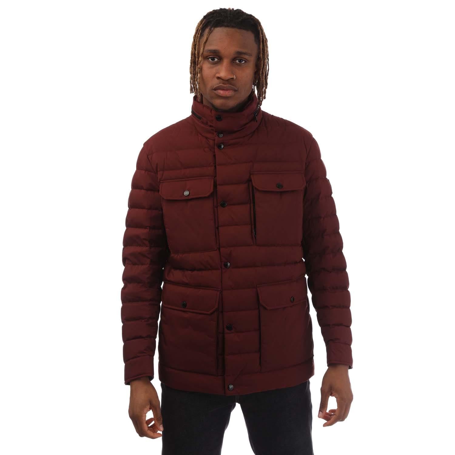 Red - Front - Boss Mens Devinni Jacket