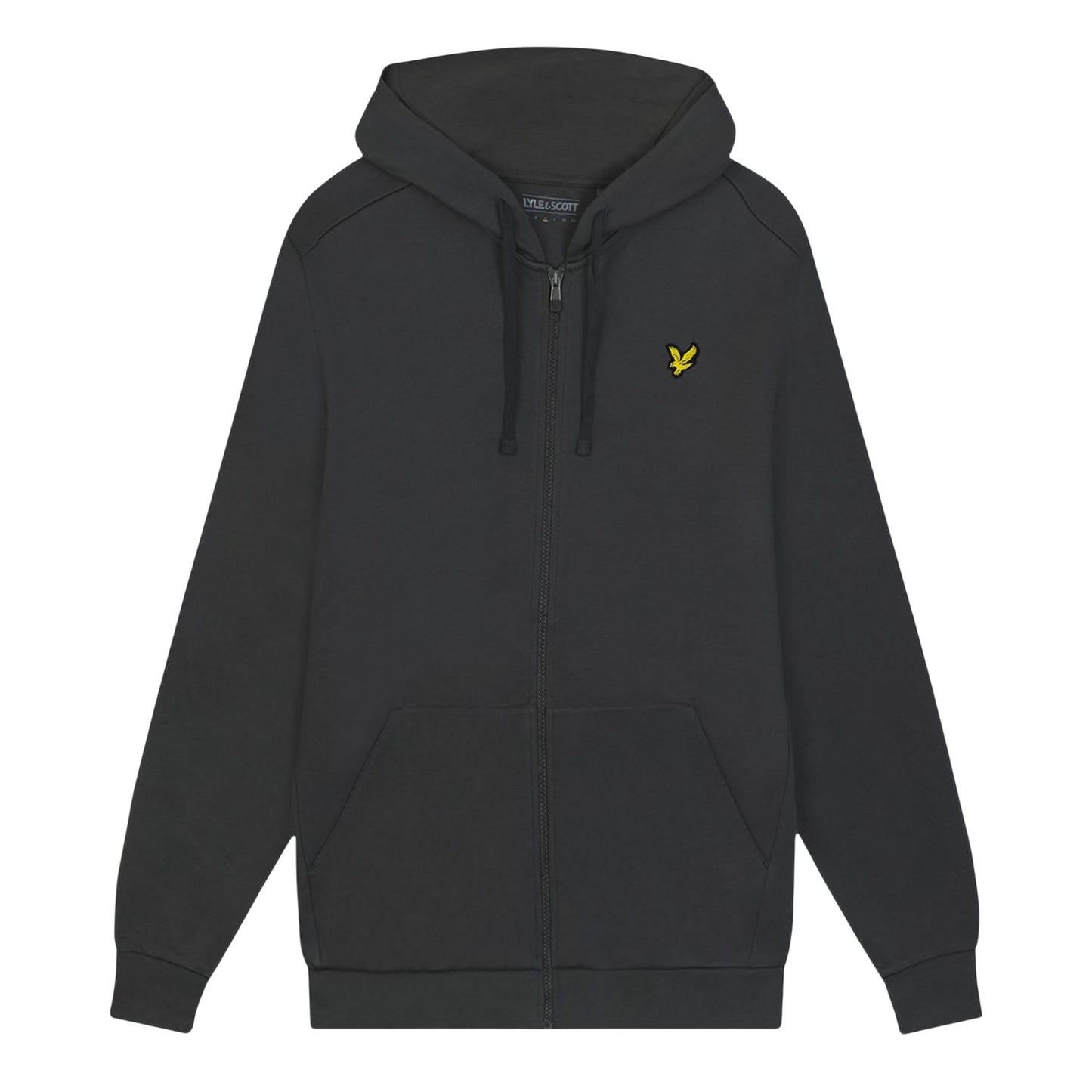 Grey - Front - Lyle & Scott Mens Full Zip Hoodie