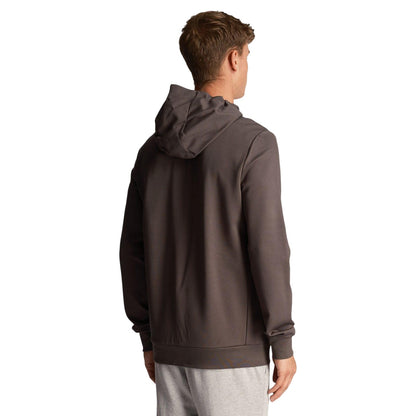 Grey - Back - Lyle & Scott Mens Full Zip Hoodie