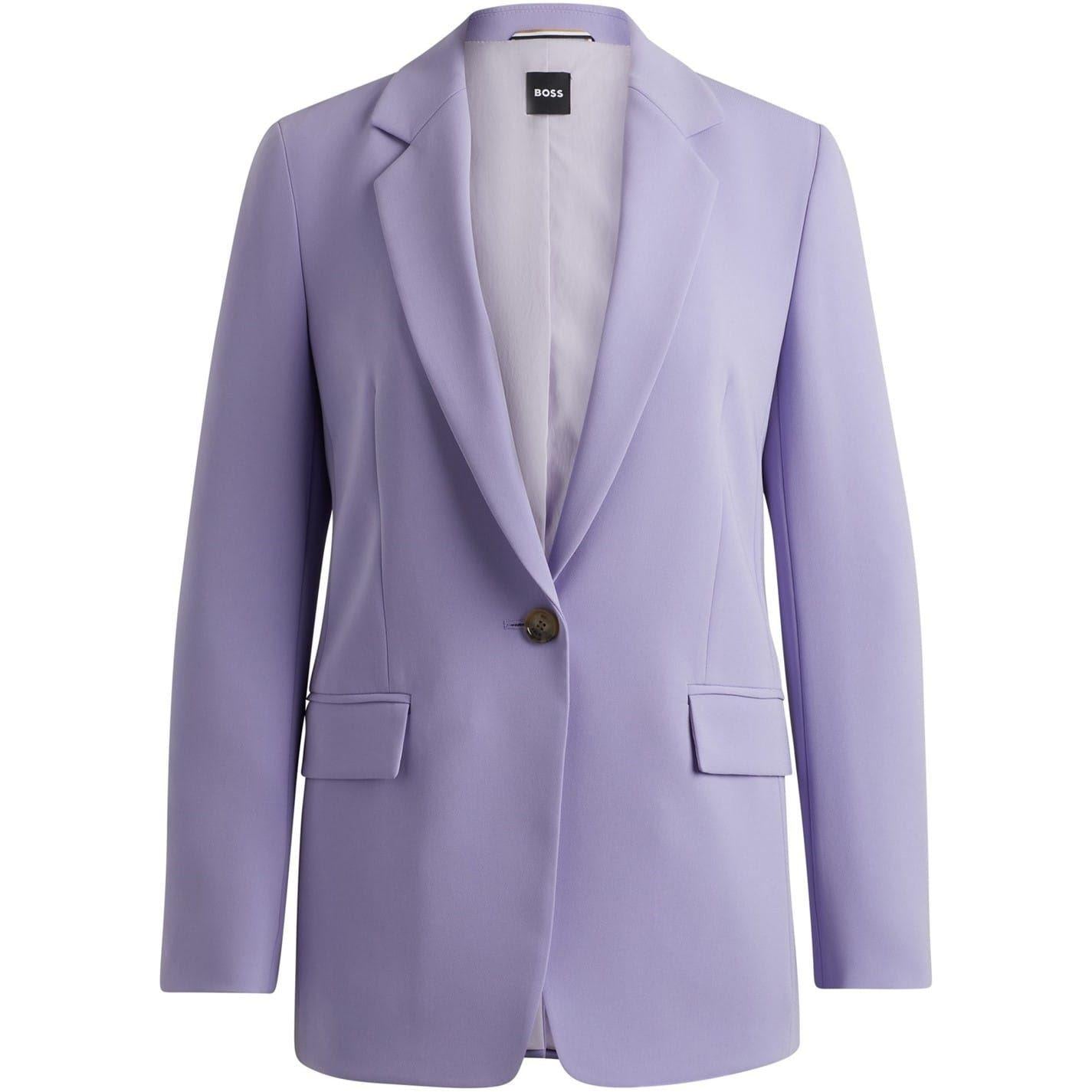 Amethyst Purple - Front - Boss Womens-Ladies Jocaluah Regular Blazer