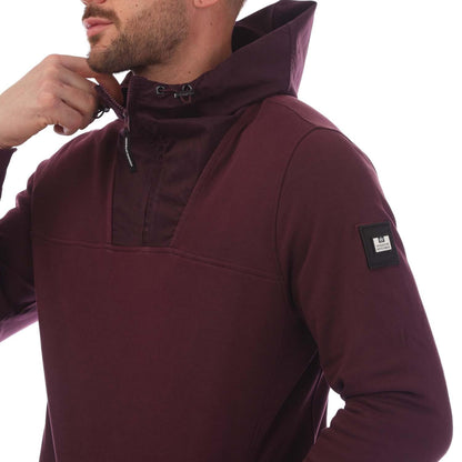 Berry - Side - Weekend Offender Mens Hamilton Quarter Zip Hoodie