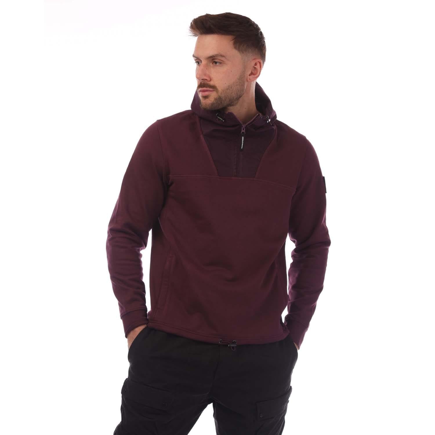 Berry - Lifestyle - Weekend Offender Mens Hamilton Quarter Zip Hoodie